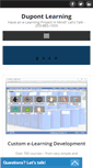 Mobile Screenshot of dupontlearning.com